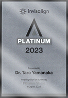 インビザライン2023 PLATINUM Status